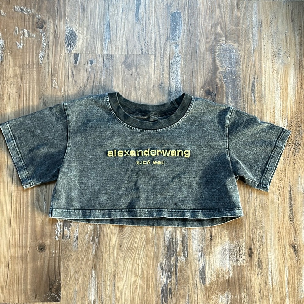 Alexander Wang Cropped Tee - Picture 2 of 5